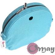 Organizer Obag MOON LIGHT turkusowy – len wodoodporny 2 kieszenie | OMAY