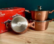 Garnki marmurowe lakierowane likwidacja magazynu 