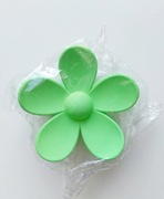 Spinka do włosów klamra duży kwiat zielony kwiatek