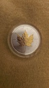 5$ KANADA 2018 -LIŚĆ KLONU-MAPLE LEAF-Ag/Au 999