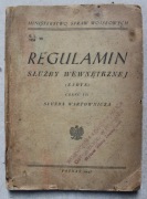 1558 Regulamin Służby Wewnętrznej Służba Wartownicza - Poznań 1945 r.