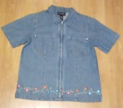 Koszula jeansowa Casual & Co z krótkim rękawem