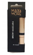 TUSZ DO BRWI  MAX & MORE 7 ML - BLACK 