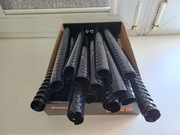 Grzbiety do bindowania plastikowe ok. 30 sztuk duże czarne