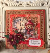 KARTKA ŚWIĄTECZNA handmade do koperty- personalizowana, ręcznie robiona