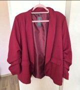 Nowa marynarka żakiet blezer bordo burgund 46 4xl modna