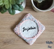 Podkładka/Podstawka pod kubek, handmade, z napisem, zabawna - Kłębi Się