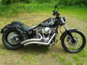 HARLEY SOFTAIL FXS BLACKLINE CUSTOM SKULL ABS ROCKER STREET BOB FXBBS