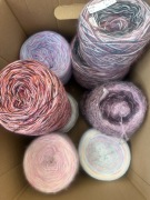 Zestaw kokonki - 12 sztuk, mieszanki włóczek