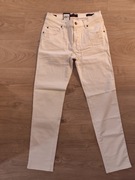 Spodnie Bugatti Flexcity High Performance elastyczne kremowe nowe 32/32