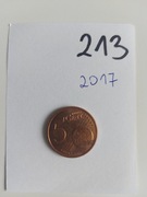 Holandia - 5 eurocentów 2017r.