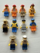 Figurki, Ludziki Lego City 10szt