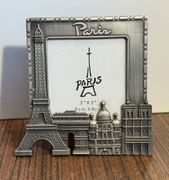 Metalowa ramka na zdjęcie Paryż 8x8 cm Wieża Eiffla Sacré-Cœur