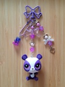 LPS Littlest Pet Shop brelok breloczek fioletowy miś panda
