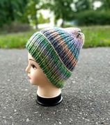Czapka zimowa, kolorowa, handmade