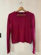 Sweter dopasowany malinowy rozm. S/M