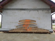 Nadproża okna łukowe -szalunki