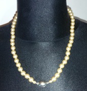 klasyczny sznur pereł ecru, renomowanej firmy Jablonex