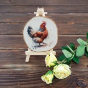 Plaster drewna pod kubek - zawieszka - kura