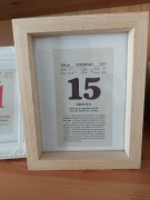 Karteczka z kalendarza zdzieraka urodziny wesele 2017 2018 2019 2020 -2026