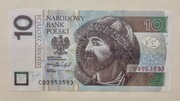 Banknot 10 zł  2016 rok unikat "RADAR" CB3953593