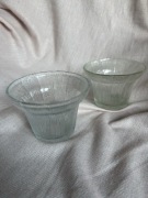 Dwa świeczniki na tealighty - Cora, Huta Ząbkowice.