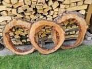 Plaster Drewna Rama Czereśnia 70-60/7cm Lustro Blat Żywica Stolik Wysuszony