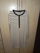 Obcisła biała sukienka w paski sinsay rozmiar XXL