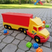 ciężarówka samochód ciężarowy zabawka Wader 80 cm 