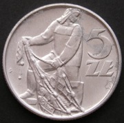 Polska 5 złotych 1973 - RYBAK