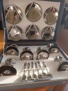 Zestaw deserowy Pintinox nowe stal nierdzewna 