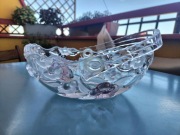 szklany koszyczek w kwiaty pudełko na drobiazgi AW17