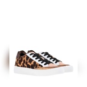 Buty DKNY damskie sneakersy trampki panterka skora