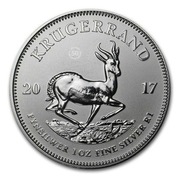 Krugerrand 2017, srebrna moneta, 1 oz, srebro