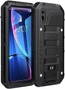 Beeasy Etui na iPhone XR, wodoszczelne czarne