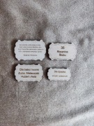 Tabliczki grawer 4szt. zestaw