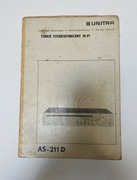 Oryginalna instrukcja serwisowa tunera AS-211D prod. Unitra DIORA