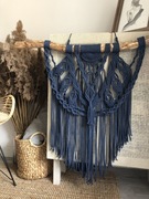 Makrama duża. Granatowa boho 