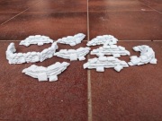 Zapory w postaci worków z piaskiem