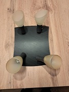 Żyrandol lampa kinkiet 4 i 2 punktowe z żarówkami G9 komplet sufit ściana