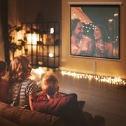 HOMCOM Ekran projekcyjny 152 x 152 cm 85 cali do projekcji 