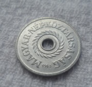 Węgry Republika Ludowa 2 fillery 1963 BP. KM# 546 Ładny stan Rzadki nominał