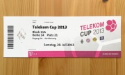 TELEKOM CUP 2013 – M'gladbach – 20.07.2013 – bilet z turnieju piłkarskiego