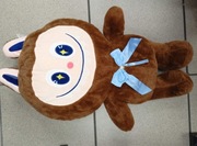 Maskotka labubu z kocem dla dzieci