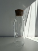 Ikea 365+ Karafka z korkiem, szkło bezbarwne/korek, 1 l