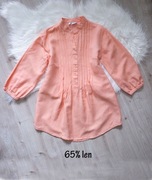 bluzka rozm. M, morelowa, naturalny skład, luźny krój, przewiewna, gładka