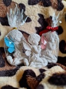 Aniołki z gipsu podziękowania - chrzest, komunia