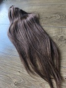 NOWY Kucyk 100% Naturalne Włosy REMY | 50cm | 120g | Średni Brąz #4, Auk 20