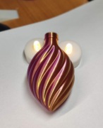 Bombka na choinkę, trzykolorowa, wydruk 3D