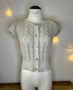 Beżowy sweter H&M L.O.G.G – 100% bawełny – rozmiar M